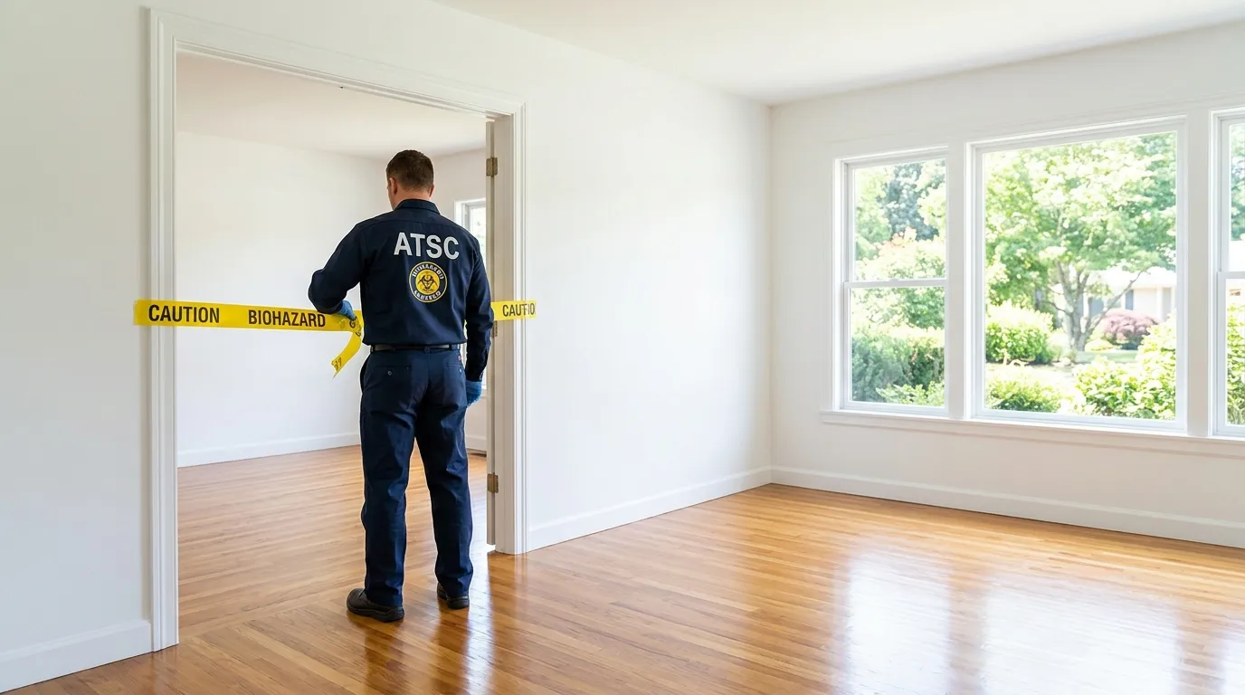 Certified biohazard cleanup crew performing Trauma Scene Cleanup in Palmetto